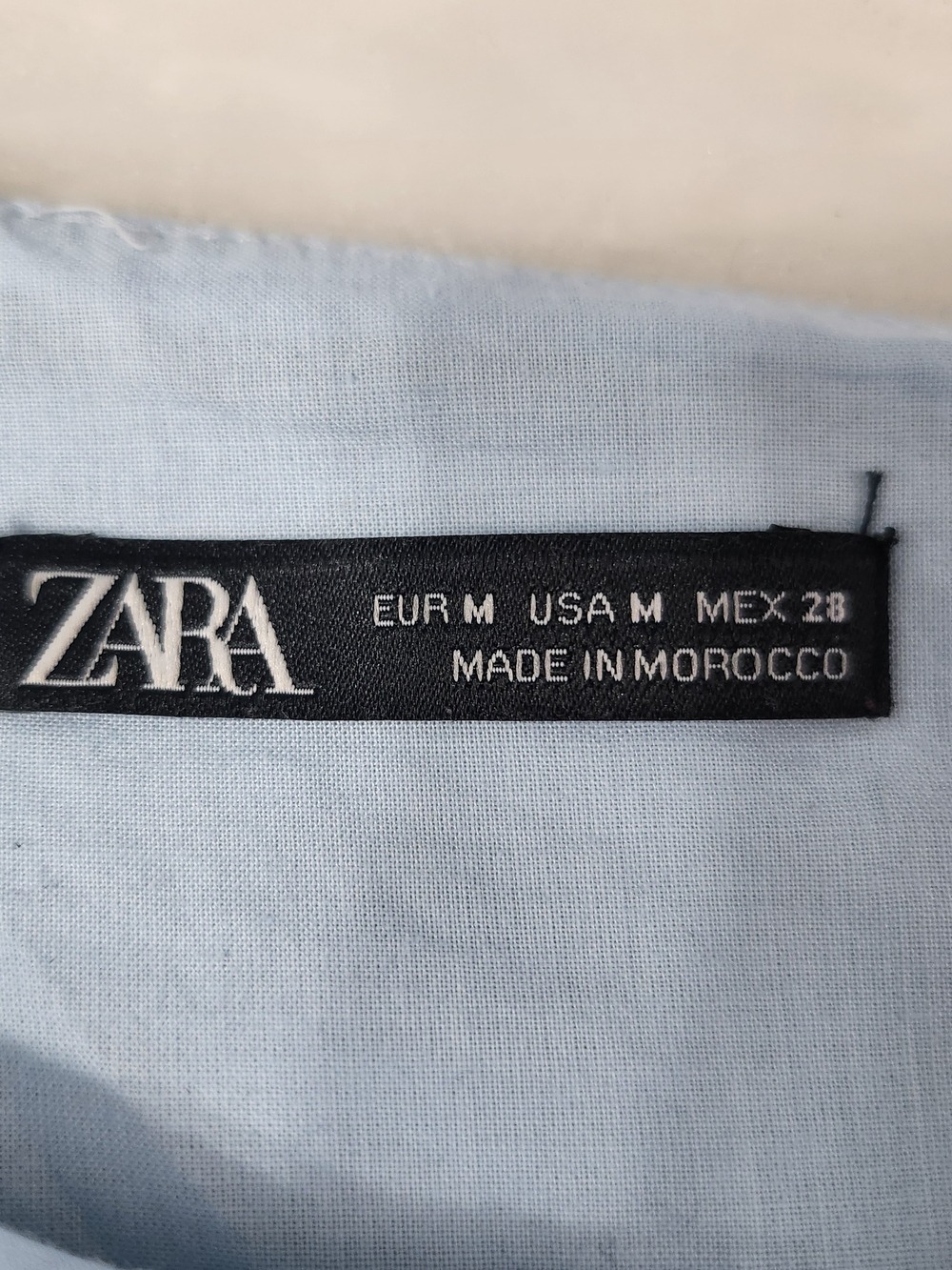 Women’s One-Shoulder Cutout Crop Top - Light Blue By Zara - Picture 5 of 10